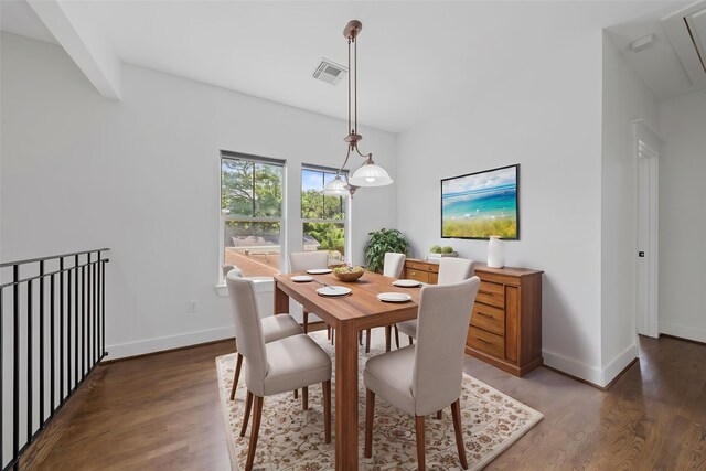 1226 Peden St, Houston, TX 77006 - dining space featuring wood finished floors and baseboards