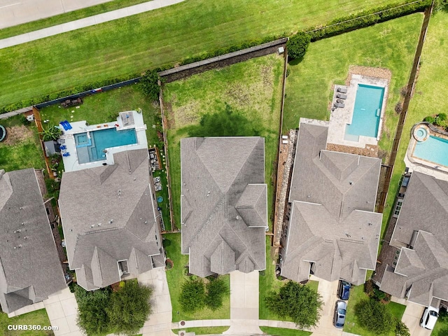 1522 Richland Hollow Ln, Friendswood, TX 77546 - drone / aerial view of a pool area