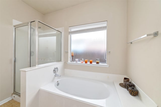 24526 Carlton Springs Ln, Katy, TX 77494 - full bathroom with a stall shower and a garden tub
