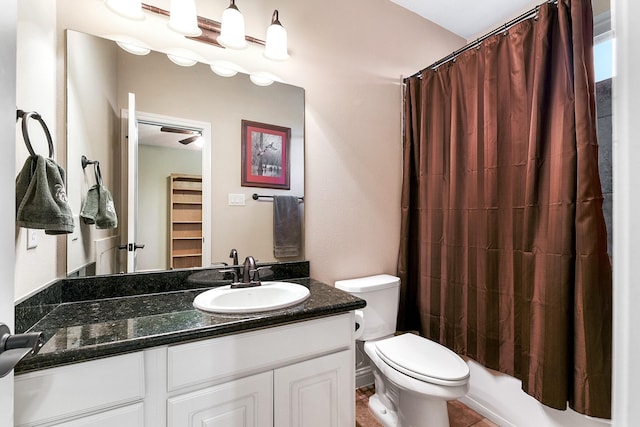 5702 Mustang Ridge Ln, Fulshear, TX 77441 - full bath featuring toilet, vanity, and shower / bath combination with curtain