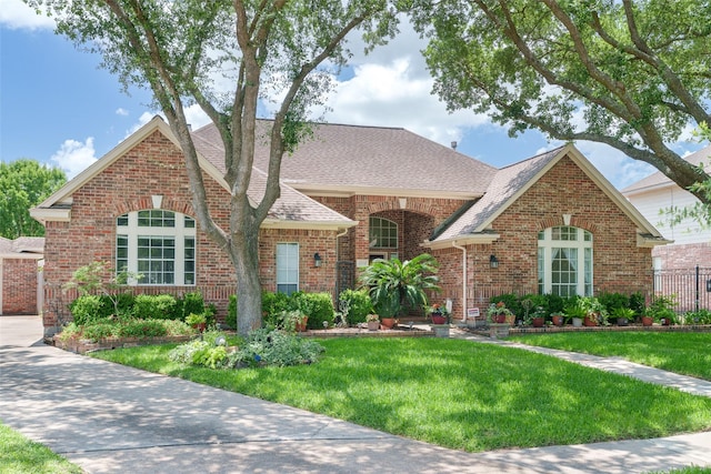 17503 Whispering Star Ct, Houston, TX 77095 - view of front facade featuring brick siding and a shingled roof