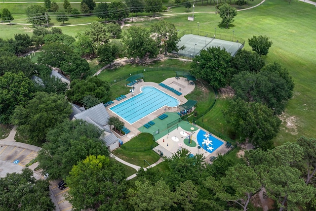 17503 Whispering Star Ct, Houston, TX 77095 - view of property location with a pool area