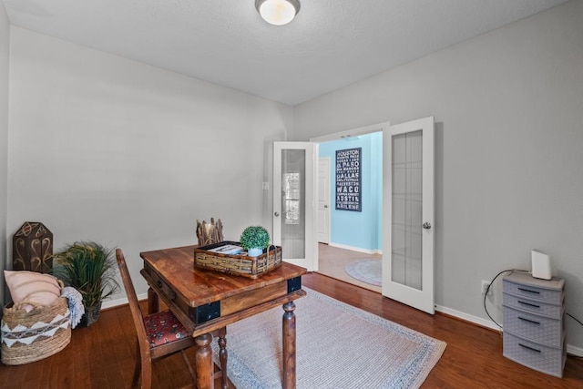 4510 Bonita Way, League City, TX 77573 - office space featuring french doors, wood finished floors, and baseboards