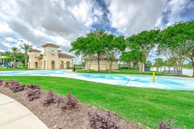 4510 Bonita Way, League City, TX 77573 - view of pool with a yard
