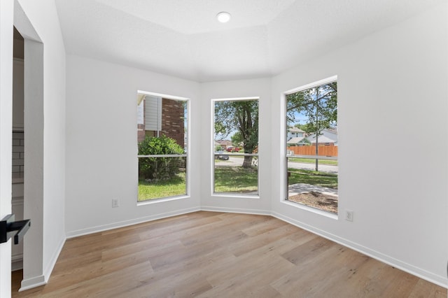 2411 Irish Spring Dr, Houston, TX 77067 - empty room featuring light wood-style flooring and baseboards