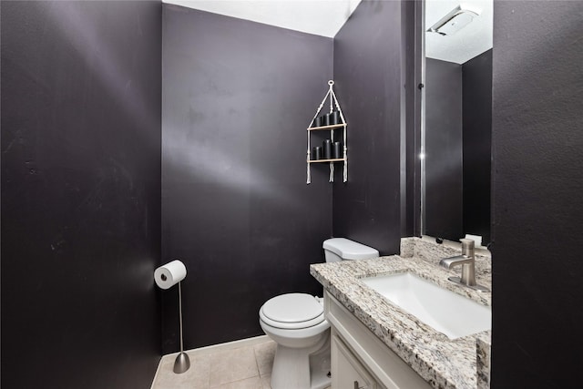 3707 Brook Shadow Dr, Houston, TX 77345 - bathroom featuring vanity, tile patterned flooring, and toilet