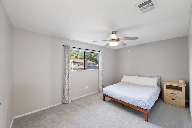 3707 Brook Shadow Dr, Houston, TX 77345 - bedroom featuring light colored carpet, baseboards, and a ceiling fan