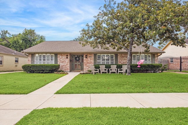 2910 Ann Arbor Dr, Houston, TX 77063 - ranch-style home featuring brick siding and roof with shingles