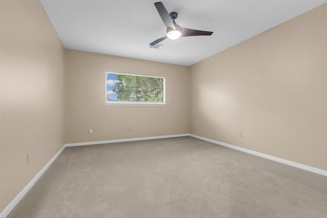 5514 Clarkston Ln, Spring, TX 77379 - empty room featuring carpet floors, ceiling fan, and baseboards