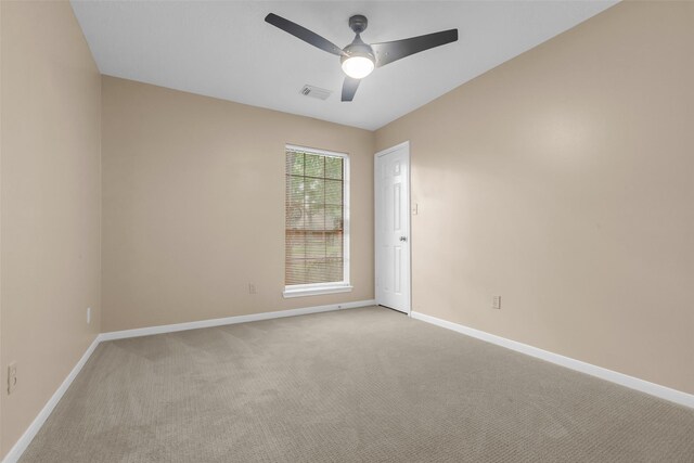 5514 Clarkston Ln, Spring, TX 77379 - carpeted spare room featuring ceiling fan and baseboards
