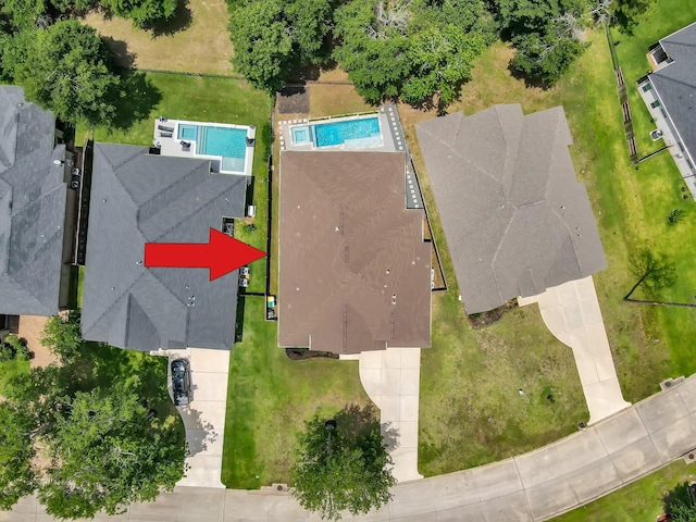 4792 W Fork Blvd, Conroe, TX 77304 - aerial view of a pool