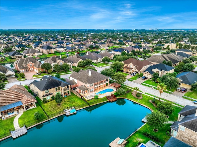 17862 Camp Cove Dr, Cypress, TX 77429 - aerial perspective of suburban area with a nearby body of water