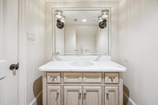 3423 Ella Lee Ln, Houston, TX 77027 - bathroom featuring vanity and baseboards