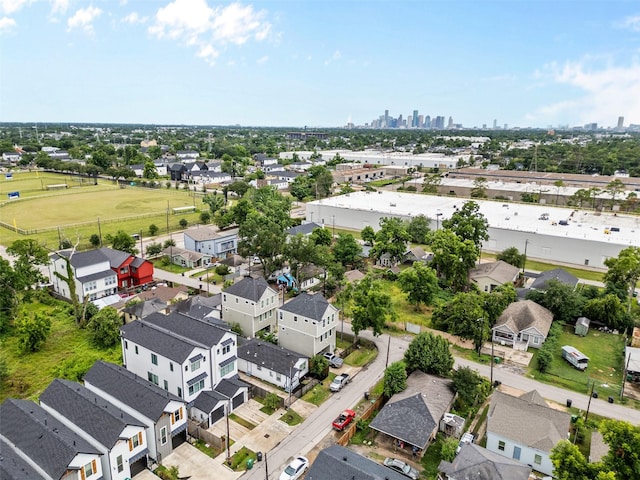 4002 Rutland St, Houston, TX 77018 - aerial perspective of suburban area
