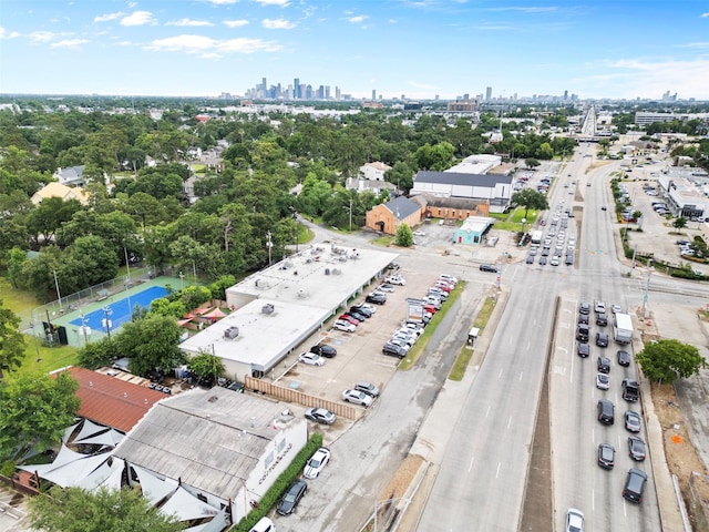 4002 Rutland St, Houston, TX 77018 - drone / aerial view of city skyline and a tree filled landscape