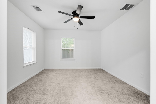 4002 Rutland St, Houston, TX 77018 - spare room featuring carpet floors, baseboards, and a ceiling fan