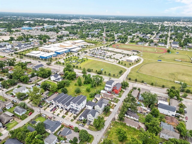 4002 Rutland St, Houston, TX 77018 - aerial overview of property's location with nearby suburban area