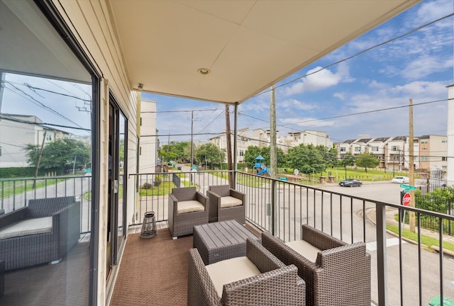 4502 Maxie St Unit A, Houston, TX 77007 - balcony with a residential view