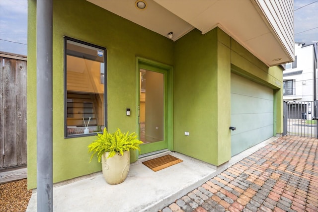 4502 Maxie St Unit A, Houston, TX 77007 - view of exterior entry featuring stucco siding