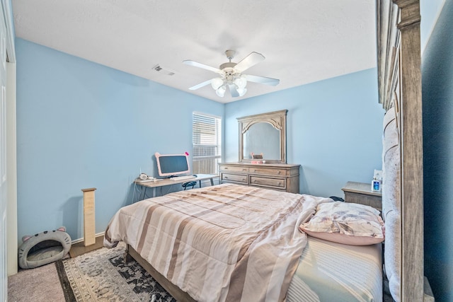 2442 Floral Ridge Dr, Spring, TX 77388 - bedroom featuring a ceiling fan and baseboards