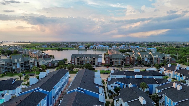 3506 Cove View Blvd Unit 506, Galveston, TX 77554 - aerial perspective of suburban area with a large body of water