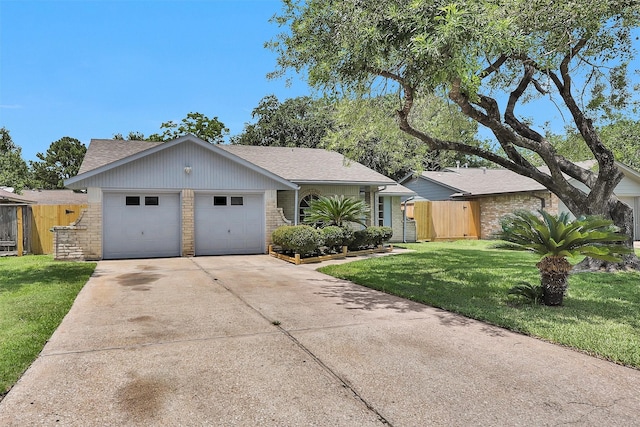 7322 Sawmill Trl, Houston, TX 77040 - view of front facade featuring brick siding, concrete driveway, a garage, and a shingled roof
