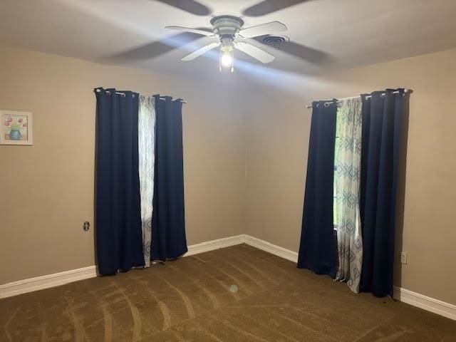 3475 Pelican St, Pinehurst, TX 77630 - carpeted spare room with a ceiling fan and baseboards