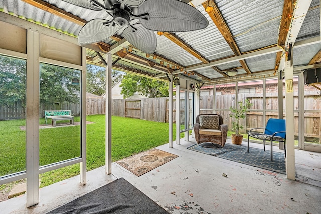 1343 Somercotes Ln, Channelview, TX 77530 - sunroom with a ceiling fan