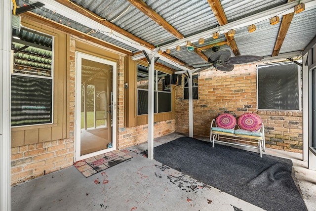 1343 Somercotes Ln, Channelview, TX 77530 - view of patio / terrace featuring ceiling fan