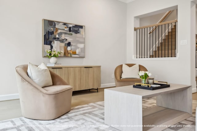 833 Fisher St Unit C, Houston, TX 77018 - living area featuring baseboards