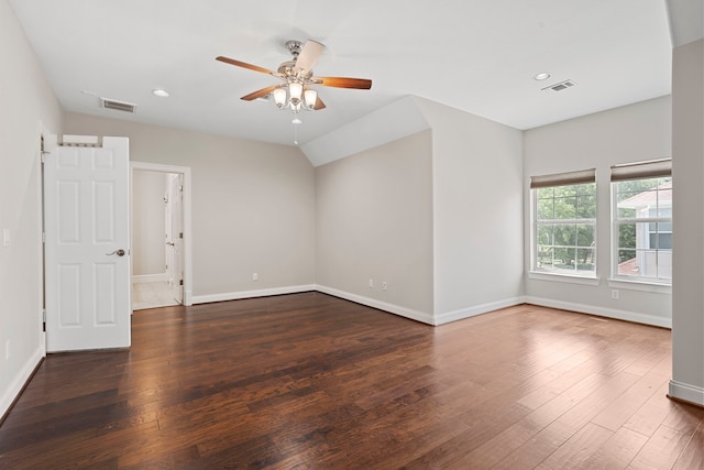 26 Commanders Pt, Missouri City, TX 77459 - empty room with hardwood / wood-style floors, a ceiling fan, baseboards, and recessed lighting