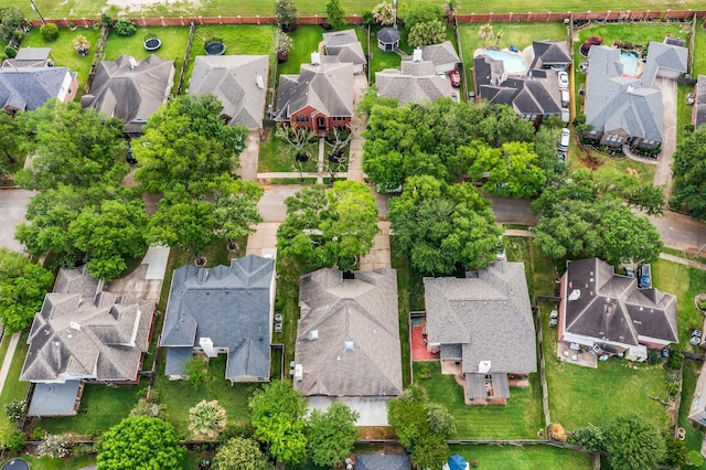 1030 Evandale Ln, Sugar Land, TX 77479 - aerial view of property and surrounding area featuring nearby suburban area