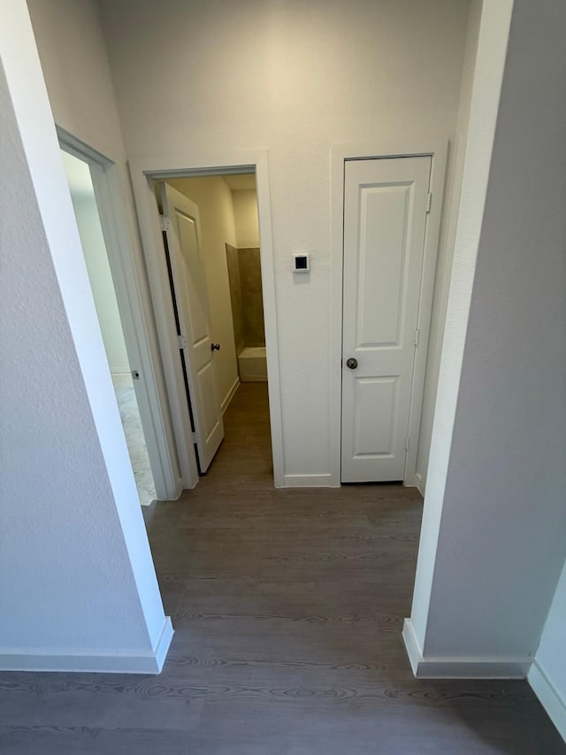 321 Tejas Trl, Waller, TX 77484 - corridor with wood finished floors and baseboards