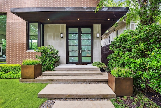 2110 Tangley St, Houston, TX 77005 - entrance to property with french doors and brick siding