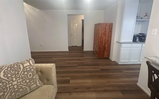 12107 English Brook Cir, Humble, TX 77346 - sitting room with dark wood-style flooring and baseboards