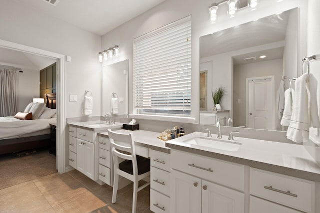 3638 Long Flower Ct, Fulshear, TX 77441 - ensuite bathroom featuring vanity and tile patterned floors
