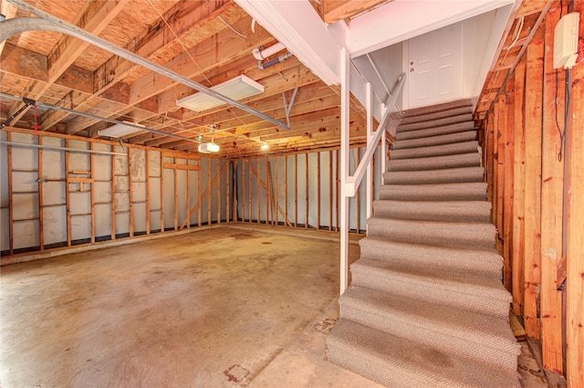 14823 Atterbury Dr, Sugar Land, TX 77498 - below grade area with stairway