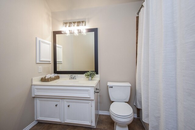 2803 Lakecrest Way Dr, Katy, TX 77493 - full bath with vanity, toilet, and baseboards