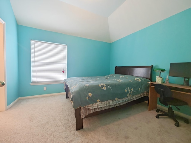 2631 Misty Grove Dr, Manvel, TX 77578 - bedroom featuring carpet, baseboards, and lofted ceiling