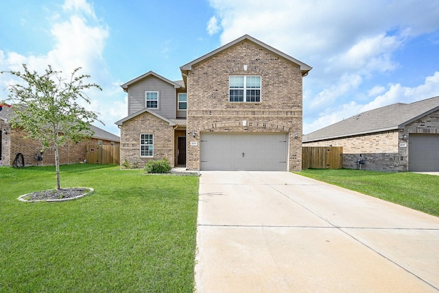 405 Elaine Valley Dr Unit D, Katy, TX 77493 - traditional home featuring brick siding, concrete driveway, and an attached garage