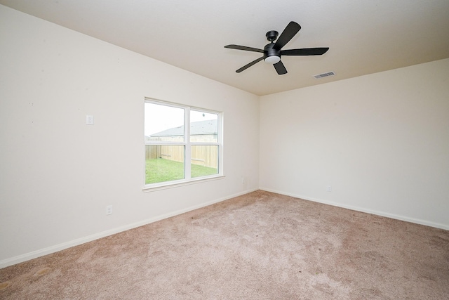 405 Elaine Valley Dr Unit D, Katy, TX 77493 - spare room with carpet flooring, baseboards, and ceiling fan