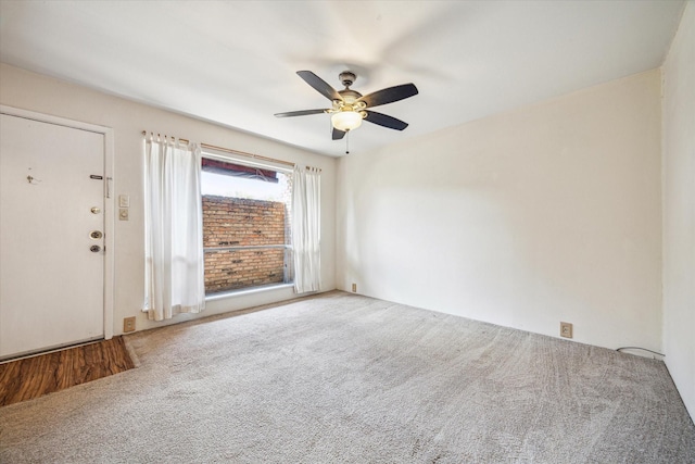 1849 Marshall St Unit 1, Houston, TX 77098 - carpeted empty room with a ceiling fan