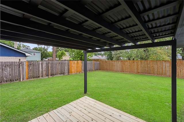 2314 Peaceful Valley Dr, Spring, TX 77373 - view of yard with a deck