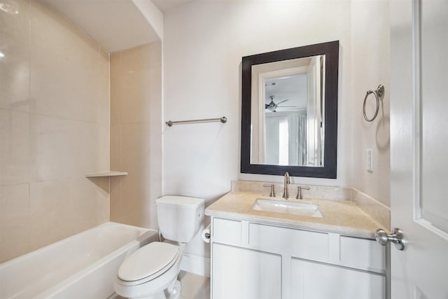 2713 Cohn Gdn, Houston, TX 77007 - bathroom with vanity, toilet, and shower / tub combination