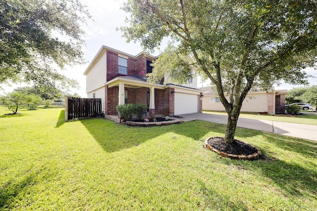 8106 Sweetstone Bluff Ln, Cypress, TX 77433 - view of front of home featuring brick siding, driveway, and an attached garage