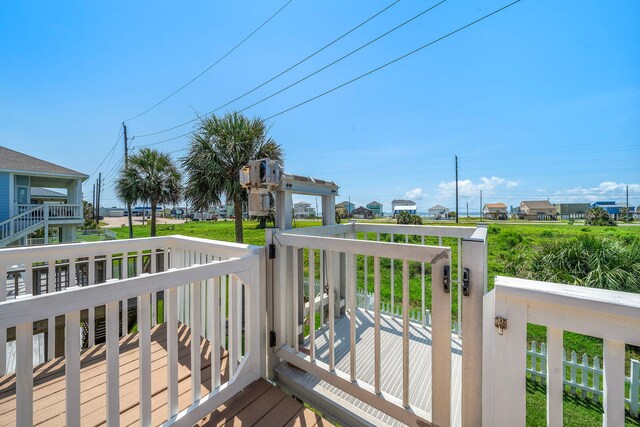 22321 Vista Del Mar, Galveston, TX 77554 - deck featuring a residential view