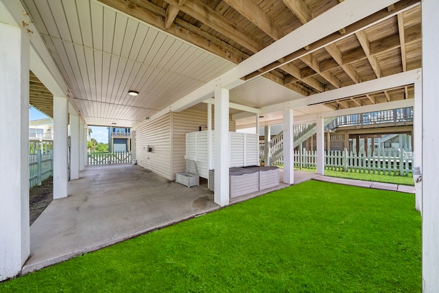 22321 Vista Del Mar, Galveston, TX 77554 - view of patio featuring stairs