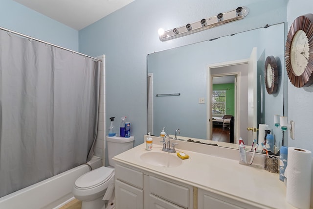 16310 Autumn Leigh Dr, Houston, TX 77083 - full bath with shower / tub combo, vanity, and toilet