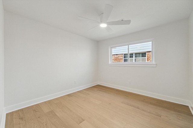 4411 Colchester St, Houston, TX 77018 - spare room with light wood finished floors, baseboards, and a ceiling fan