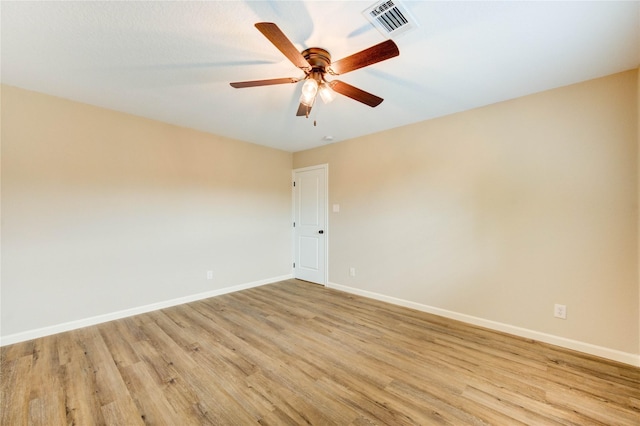 2525 29th Ave N, Texas City, TX 77590 - spare room with light wood-type flooring, baseboards, and a ceiling fan